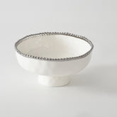 Salerno Medium Footed Bowl - Silver